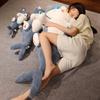 Kawaii Big Eyes Shark Cat Plush Toys Stuffed Cute Cats Doll Lovely Animal Pillow Soft Cartoon Cushion Kids Christmas Gift