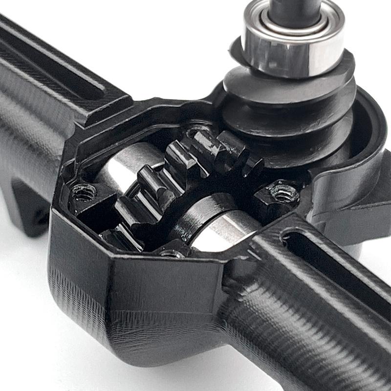 AXSPEED Front / Middle / Rear Alu Alloy Portal Axle for Axial SCX24 Deadbolt Wrangler C10 Gladiator Bronco 1/24 RC Car 6x6 Parts