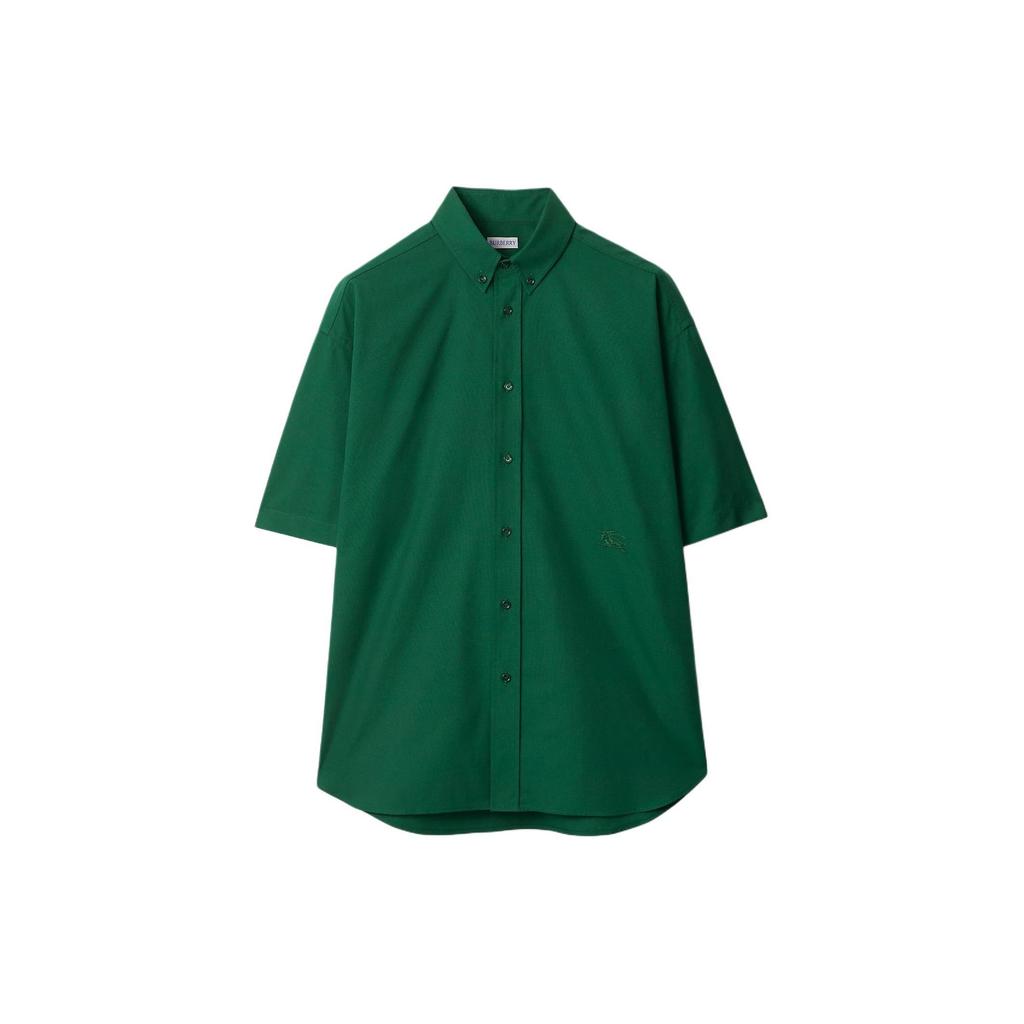 Burberry logo-embroidered poplin shirt 80819781