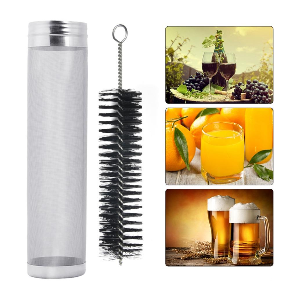 Silver Beer Brewing Filter 300 Micron Mesh Dry Hopper Filter Mesh Filter Cartridge Wine Making