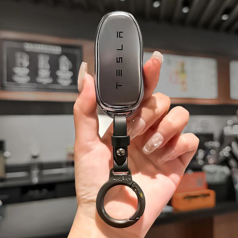 Автомобильная наклейка 2025 Новый Tesla Мягкий ТПУ Автомобильный Умный Чехол для Брелока Ключ Держатель Сумка Оболочка Для Tesla Model 3 Model S Model Y Prote