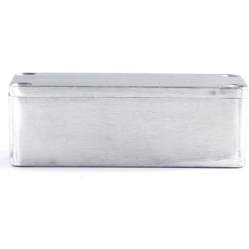 Guitar Effect Aluminum Box 90mmX40mmX30mm Aluminum Box Silver