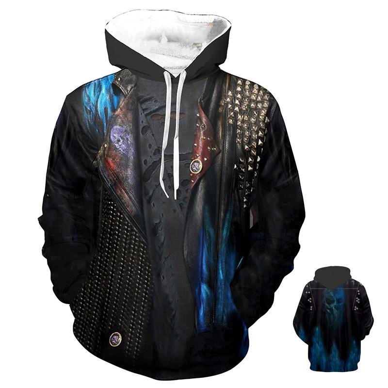 Luxuriously Soft Descendants 3 Hades Hoodie Cosplay Costume For Unisex Comfort