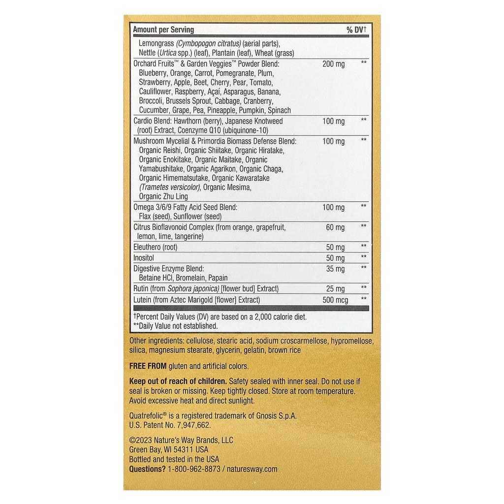 Nature'S Way, Alive! Max3 High Potency Multivitamin, Iron Free, 90 Tablets