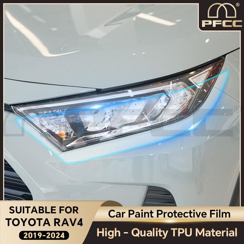 Precut Paint Protection Clear Film for Toyota RAV4 Hybrid XA50 -2024 Front Headlight Rearview PPF TPU Transparent Accessorie