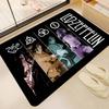 Rock Band L-Led Zeppelin Коврики для пола Ретро Множественный выбор Ковер для гостиной кухни Нескользящий Коврик-приветствие