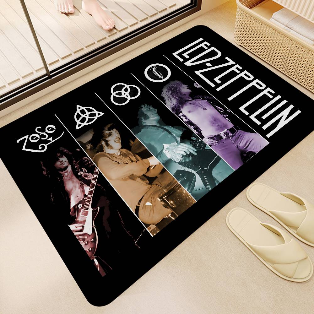 Rock Band L-Led Zeppelin Коврики для пола Ретро Множественный выбор Ковер для гостиной кухни Нескользящий Коврик-приветствие