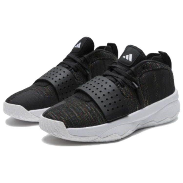 adidas Dame 8 EXTPLY Черные Разноцветные Мужские Кроссовки Серо-Серый-Трехъядерный-Черный IG8084