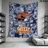 Grizzy & the Lemmings Wall Hanging Printed Fabric Blanket Decorative Tapestries for Bedroom Living Room Home Decor