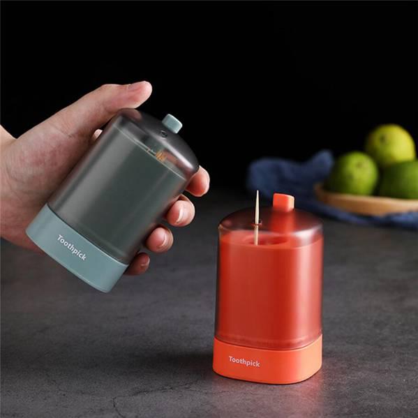 Главная Нажимной автоматический ящик для хранения зубочисток Нескользящий портативный прозрачный ящик для хранения зубочисток с выдвижным окном MIT