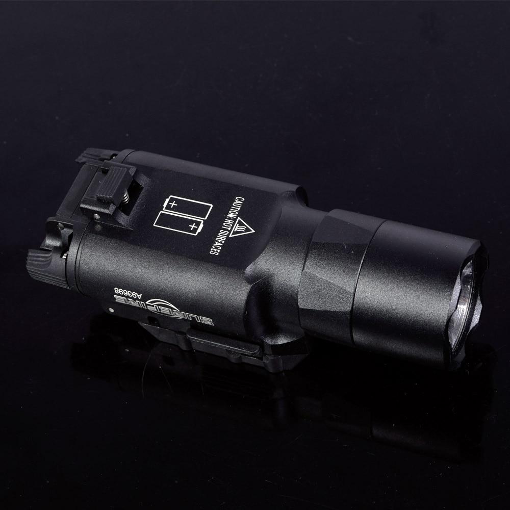 X300 Ultra Pistol Gun Light X300U 500 Lumens High Output Gun Flashlight Fit 20mm Picatinny Weaver Rail