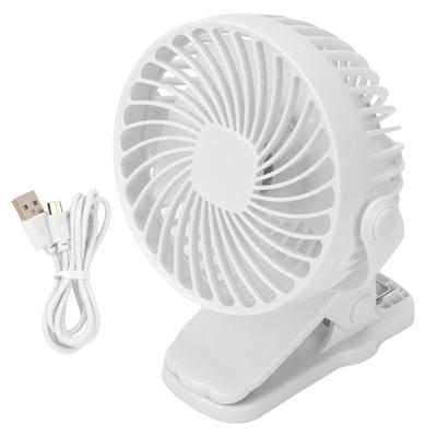 Вентилятор Clip On ABS 720 градусов 3 передачи бесшумный USB аккумуляторный мини-вентилятор для настольного офиса