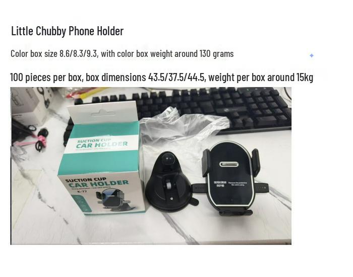 Multi-Functional Car Phone Holder with Suction Cup and Nano-Glue Mount for Navigation