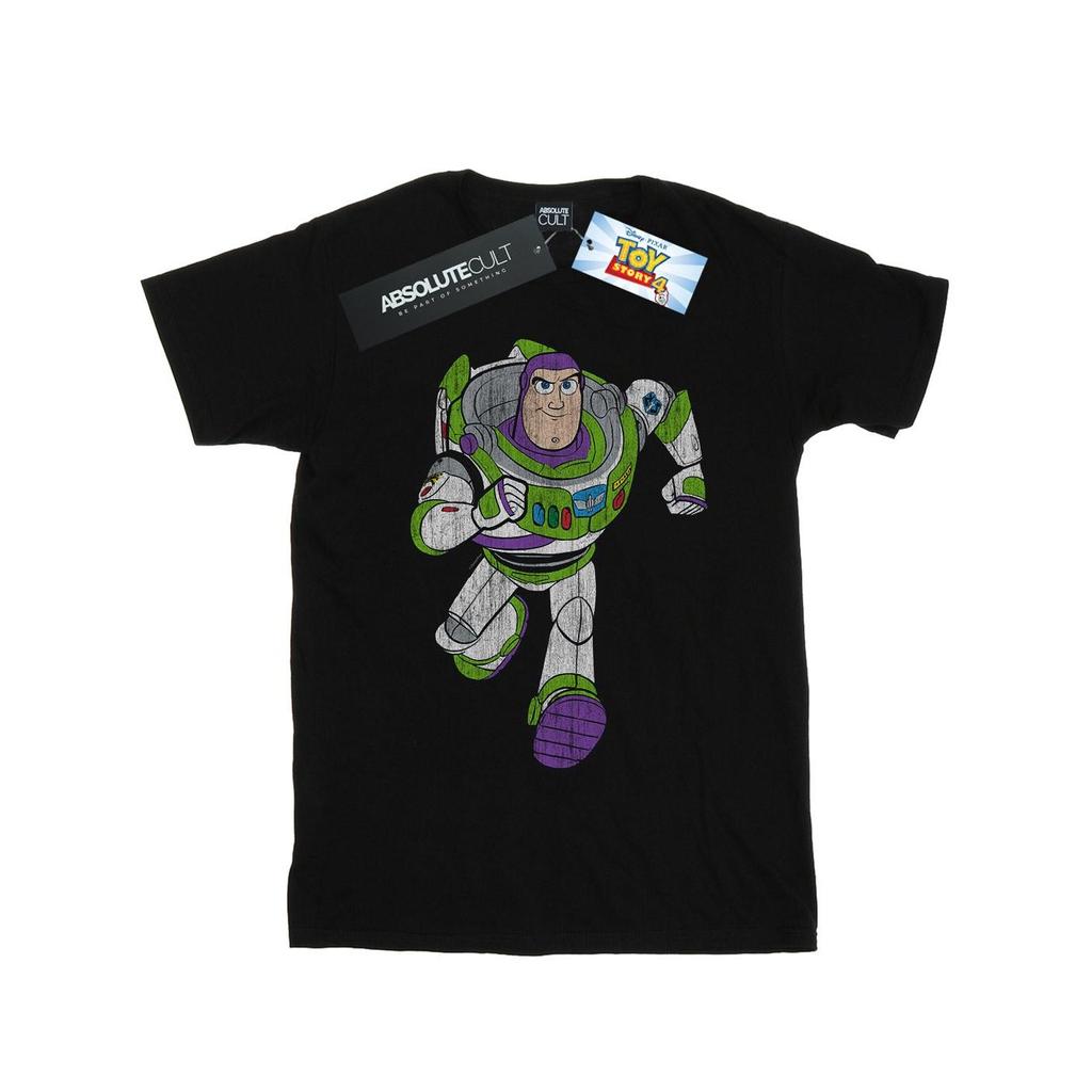 Disney Womens/Ladies Toy Story 4 Classic Buzz Lightyear Cotton Boyfriend T-Shirt