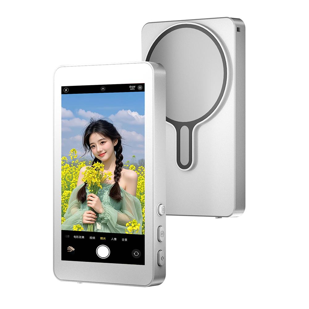 Smartphone Wireless Magnetic Monitor Screen For Smartphone Vlog Live Stream Video Recording Screen Phone Rear Camera Selfie