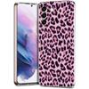 Чехол для телефона Samsung Galaxy S24 Ultra S23 FE S22 S20 S21 5G S10 S9 Plus S10E S8 Силиконовый Прозрачный Леопардовый Принт Гепар Чехол