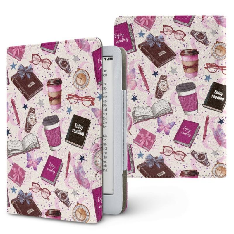Leopard Print Kindle E-reader Case Cover 6.8 Inch 7 Models Protective Sleeve