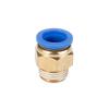 Copper Pneumatic Quick Connector for Air Pipes - External Thread Straight Fitting