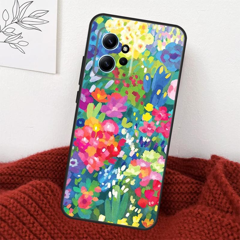 Яркая цветочная живопись Художественный чехол Для Xiaomi Redmi Note 13 9 10 11 12 14 15 Pro Plus Чехол Для Redmi 15 C 12C 13C 14C 10C