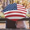 Национальный флаг США Звезды и полосы Печать Автоматически складывающийся зонт Водонепроницаемый Ветрозащитный Компактный Дорожный зонт