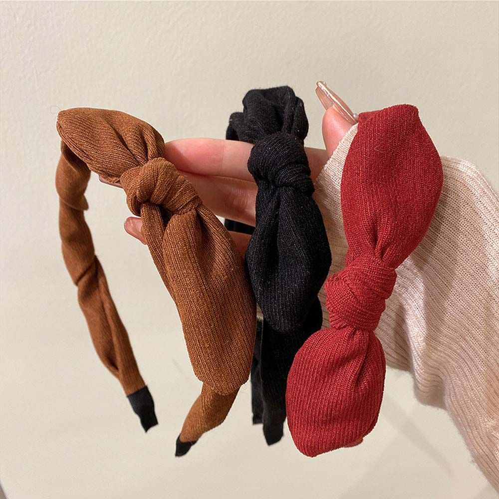 Velvet Bow Headwear Hair Accessories Bow Hair Hoop Bow Hair Band Korean Headbands Head Hoop