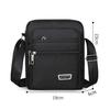 Four Zipper Men's Nylon Cloth Crossbody Bag Shoulder Bag Outdoor Leisure Bag