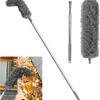 Drain Gutter Cleaning Brush Roof Tool with Telescopic Telescopic Rod 2.5 Meters Protection Cleaning Dust Removal