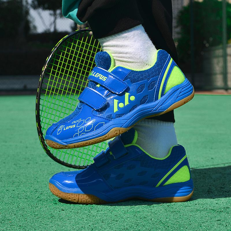 Оригинальные LEFUS Новые Маленький Размер 31 32 Бадминтонные Кроссовки Стиль на Липучках Легкие Для Уличных Тренировок Спортивные Настольный Теннис Кроссовки