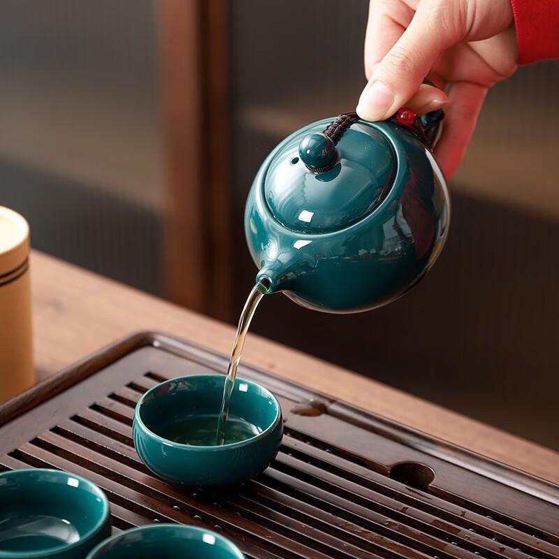 Customizable Chinese Celadon Tea Set Gift Box
