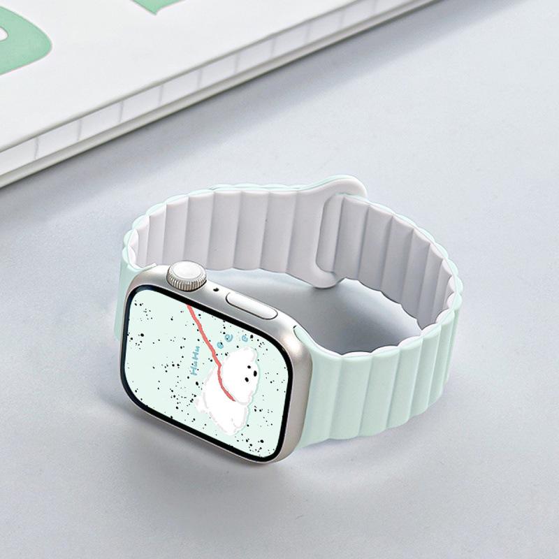 Светло-мятный силиконовый ремешок для Apple Watch Series 10