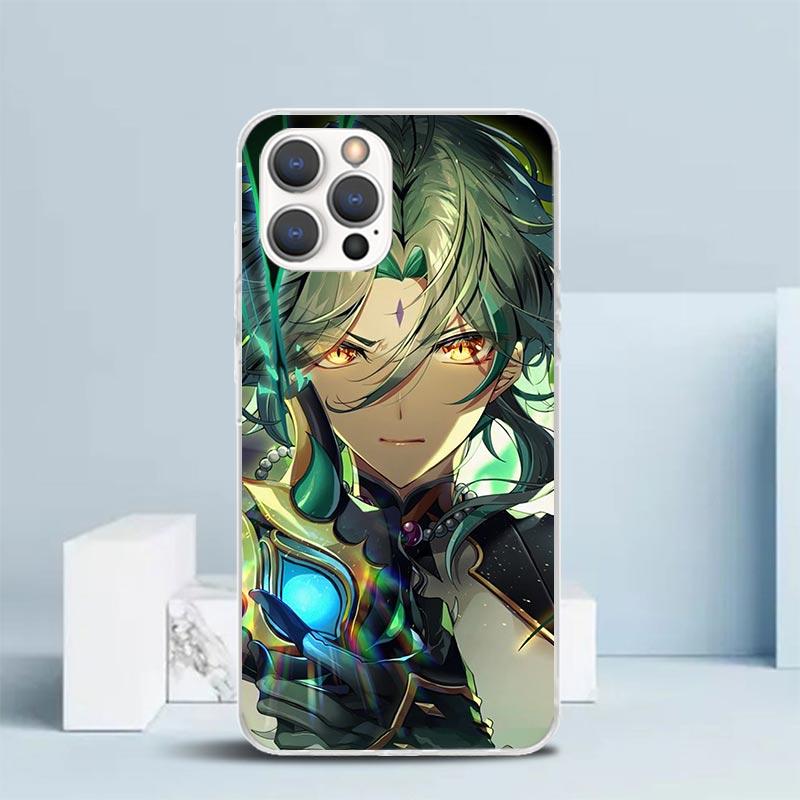 Чехол для телефона Genshin Impact Сяо Для IPhone 16 17 Air 16E 15 14 Plus 13 Mini 12 11 Pro Max 7 8 + SE 2020 Мягкая задняя крышка из ТПУ 16 17