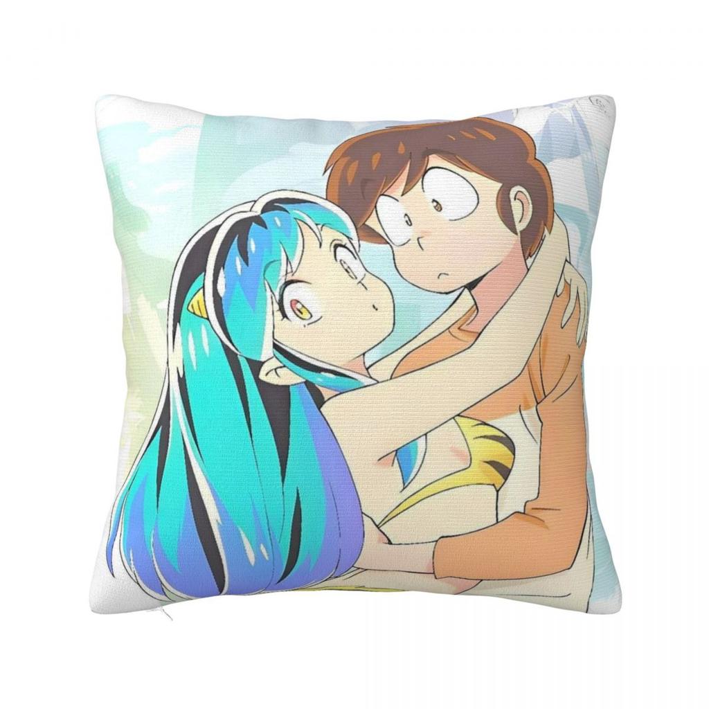 Pillow Cover Anime Urusei Yatsura Graphic Cushion Cover Novelty Pillow Case For Office Car Home Decorative Pillowcases