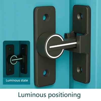 Поворотные замки без ключа, поворотный болт из цинкового сплава, замок на 90/180 градусов, защелки для ворот, защелка для конфиденциальности, светящаяся дверная фурнитура, замок для ворот