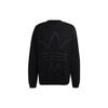 Originals Crew Geometric Embroidery Knit Sweater Men Tops Black H11501
