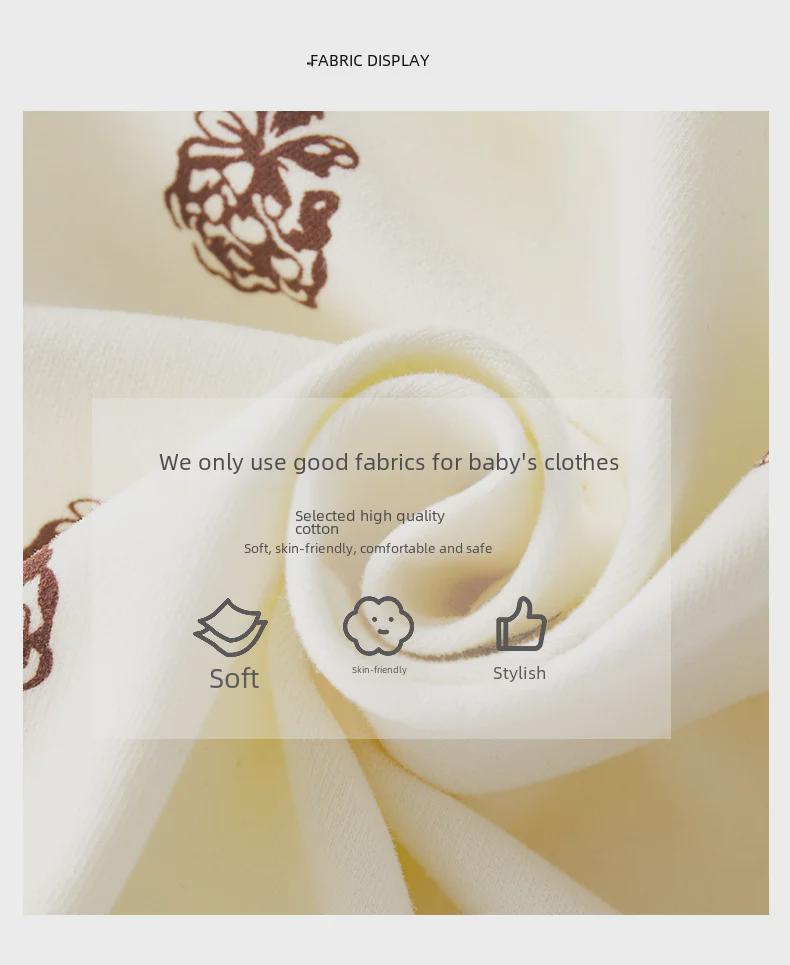 Уютный хлопковый комбинезон для новорожденных с обёрткой для ног - осенне-зимний комбинезон на молнии для мальчиков