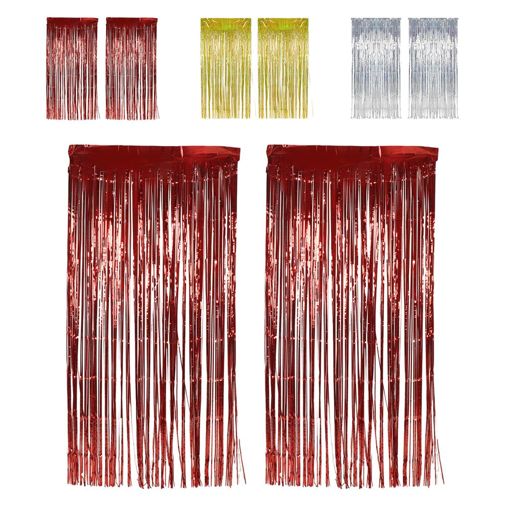 2 шт. фольгированная бахрома занавеска бахрома фон для свадьбы помолвки девичника дня рождения вечеринки сцена D