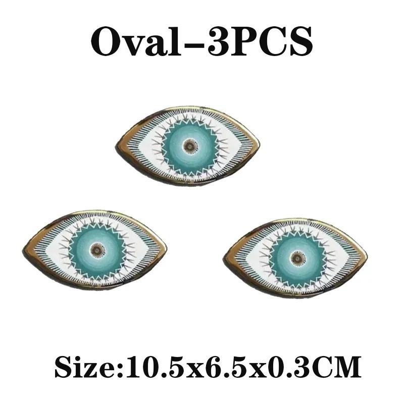 5 шт. настенных украшений, легко устанавливаемых, настенных, декоративных, турецких, греческих, синих, настенных, подвесных, от сглаза