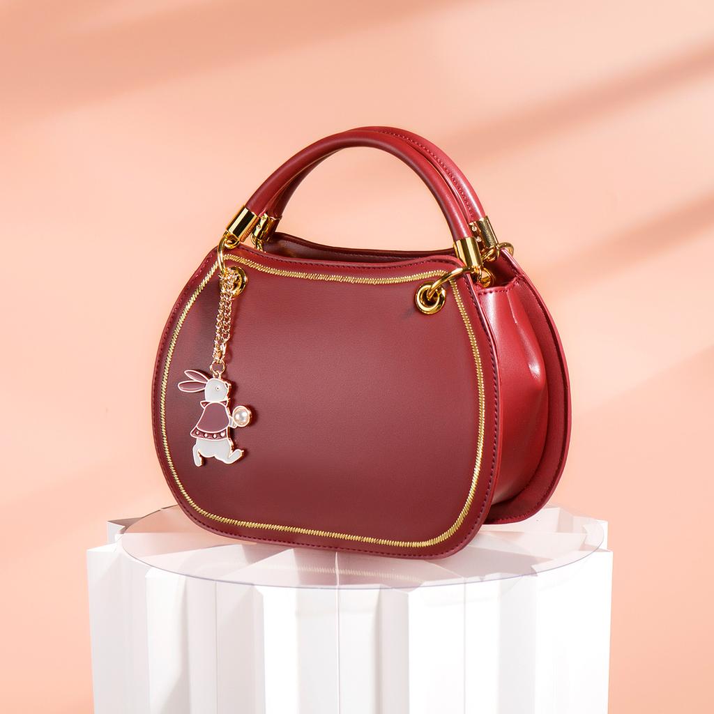 2024 Spring/Summer New Trendy Crossbody Bag, Red Women's Bag, Wedding Bag, Niche Design Bridal Handbag