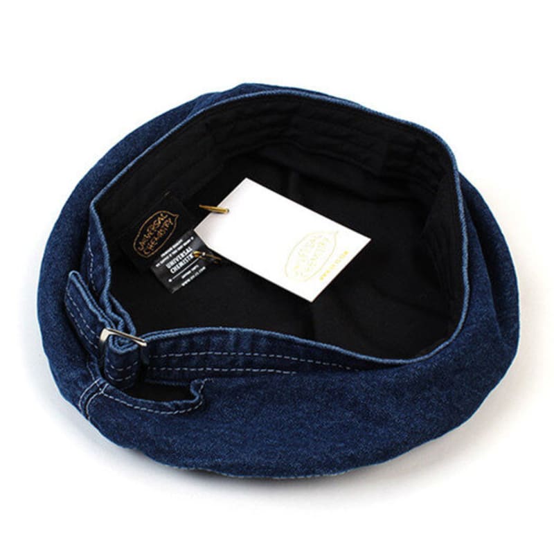 Универсальный химический синий джинсовый берет с поясом