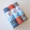 Box Sauna MOKU Face Towel M Size Gift Set Cold Bath Heat Wave Totonoyisu [Gift Included] <60299-90> 3-piece (Blue) (Mandarin) (Gray)