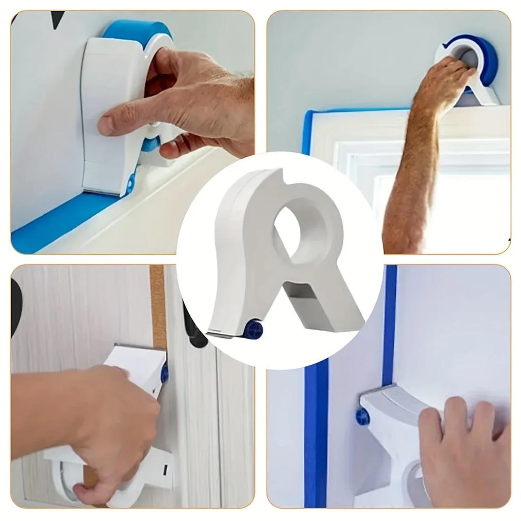 Professional Painter'S Masking Tape Dispenser - Durable Abs Coating Tool For Wall Paint, Pieceaging & Sealing - Ideal For Home
