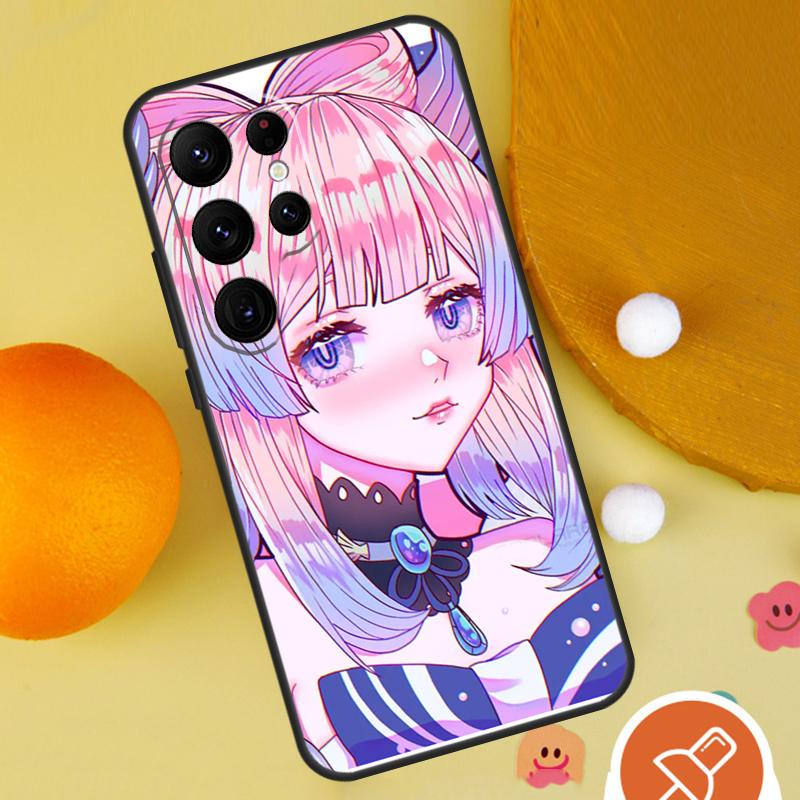 Sangonomiya Kokomi Genshin Impact Phone Case For Samsung Galaxy S25 Ultra S24 S23 S22 S21 Ultra S9 S10 Plus S20 FE Funda Cover