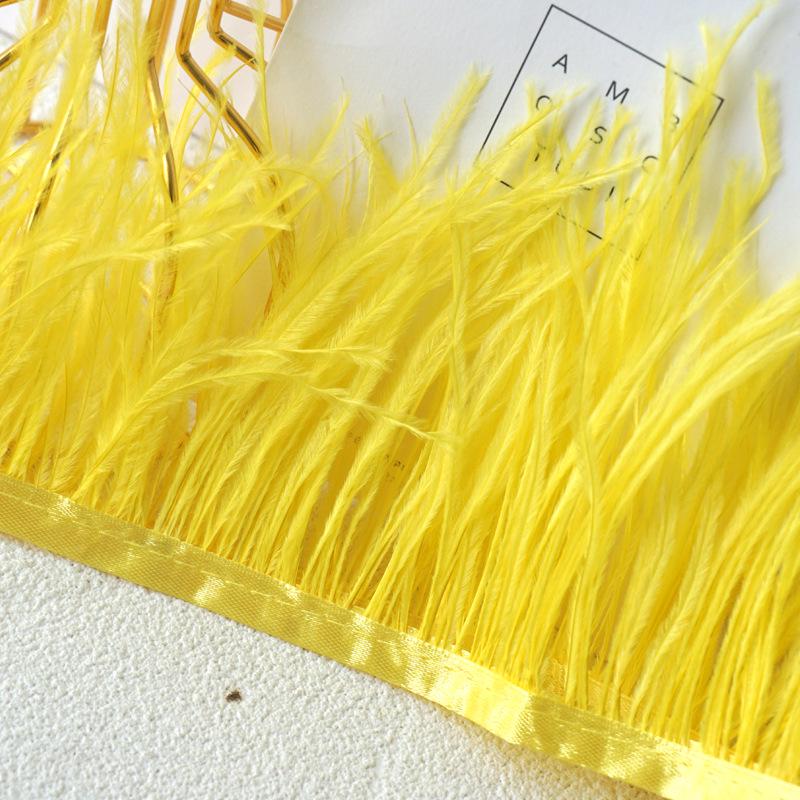 Отделка из страусиных перьев 10-13 см для украшения платья и танцевальной юбки - Аксессуары для одежды