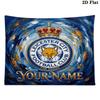 Custom Name Leicester City Printed Tapestry – Wall Hanging for Bedrooms, Dorms, and Home Decor