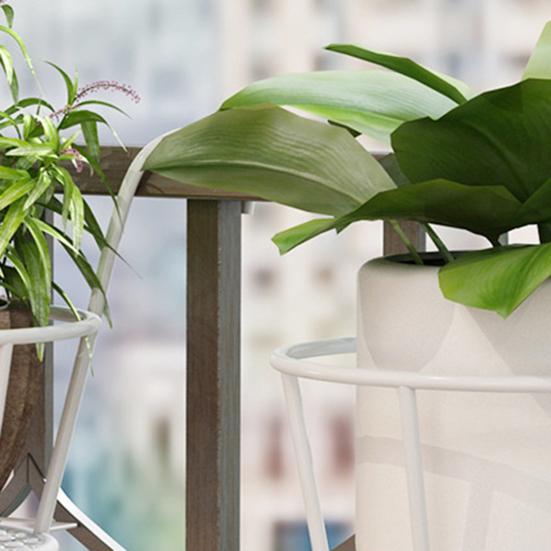 Полка для растений, простая установка, многофункциональный железный забор, балкон, подвесная корзина для цветов, украшение дома