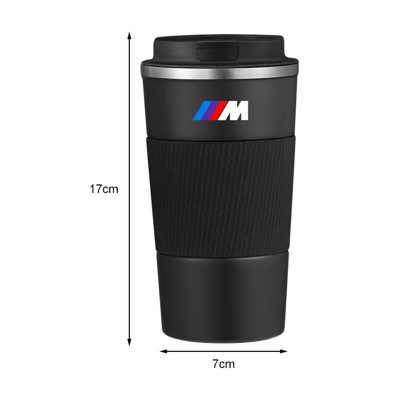 500ml Stainless Steel Coffee Tumbler Thermos Cup Portable Travel Thermal Mug For BMW M M1 M2 M3 M4 M5 M6 M7 M8 X1 X3 X5 E39 E46 E60 E90 Car Accessorie