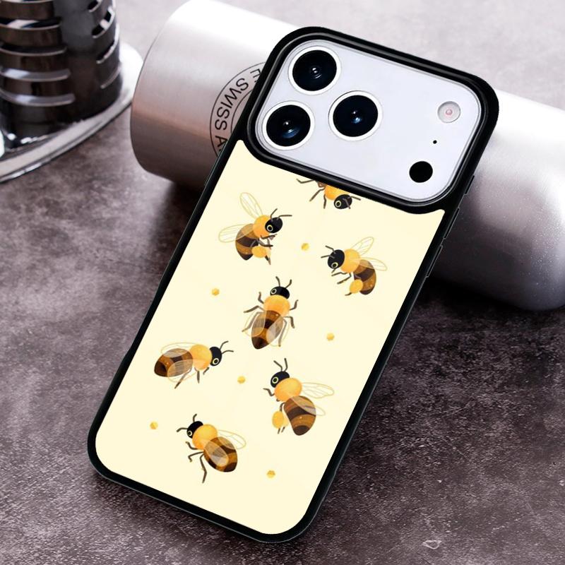 Чехол для телефона с пчелами для iPhone 17 16 15 14 13 12 11 Pro Max Plus 17Air Мягкий силиконовый чехол