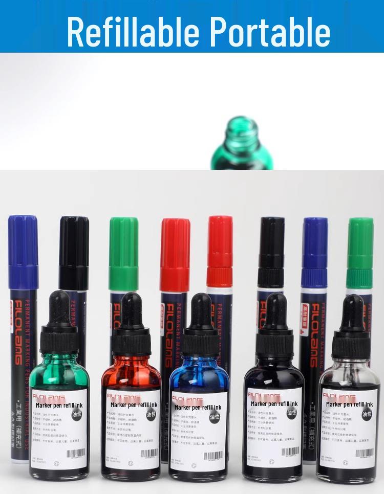 Маркер Feloran MK-79 на масляной основе, быстросохнущий, промышленный, водостойкий, высокотемпературный, с круглым/скошенным наконечником