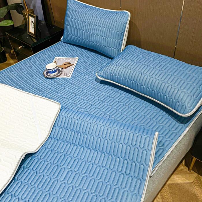 Новый охлаждающий шелковый латексный коврик, можно стирать в машине, приятный для кожи и удобный, простыня на подкладке, охлаждающий коврик, коврик с кондиционером