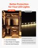 20-Pack 6.6 ft/2M U Shape LED Aluminum Channel, with Milky Cover, End Caps and Mounting Clips, Aluminum Profile for LED Strip Light Installations,